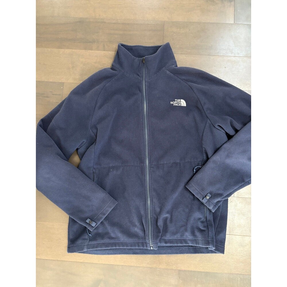 The North Face TNF Blue Flashdry Spell Out Fleece Mens Full Zip Jacket Large